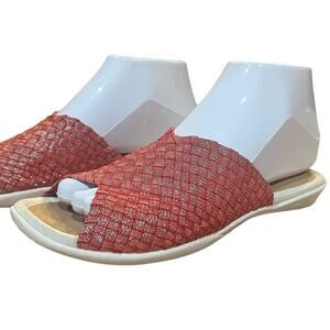 Bernie Mev. Women's Bon Bon Sandals Red Shimmer size EU 37 US 7